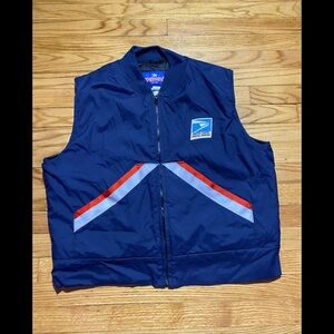 Vintage USPS Mail Carrier Postal Service Vest Jacket Size L excellent condition